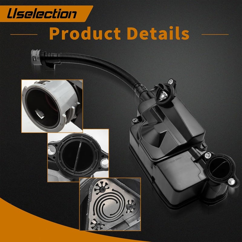 Uselection DC3Z6A785C Oil Separator Assembly Compatible with 2011-2016 Ford F250 F350 F450 F550 Super Duty 6.7L V8 Powerstroke Diesel PCV CCV Vent Valve Engine Crankcase - Image 4